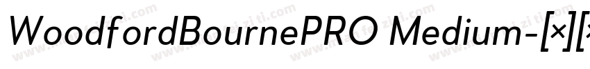 WoodfordBournePRO Medium字体转换